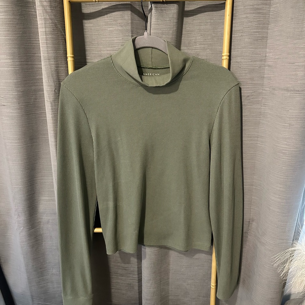 American Eagle Outfitters Sage Long Sleeve Top